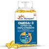 Dr. Morepen Omega-3 Fish Oil (60 Capsules) | 1250mg Triple Strength Fish Oil Softgel Capsules (450mg EPA & 300mg DHA) | For Joint & Heart Health