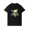 30 Patterns Plus Size Cotton Harajuku Men T-Shirt Skull Print Tees Round Neck Cotton T Shirt Casual Tops