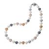 By Yumi Yumi Sienne Pearl Large All Made In Japan [MIONO] [Produced Katsura] Necklace, Beads, Multi, Ceremonies, Simple, Popular, Knots, (10mm Silver)