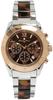 Salvatore Marra Chronograph Watch with Acetate and 20th Anniversary Limited Brand Brown Rose Men's Two-Tone Strap, Edition, Ranking, Gift,