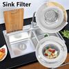 Useful Hair Clean Up Anti Clog With Handle Sink Strainer Waste Catcher Mesh Trap Floor Drain Filter