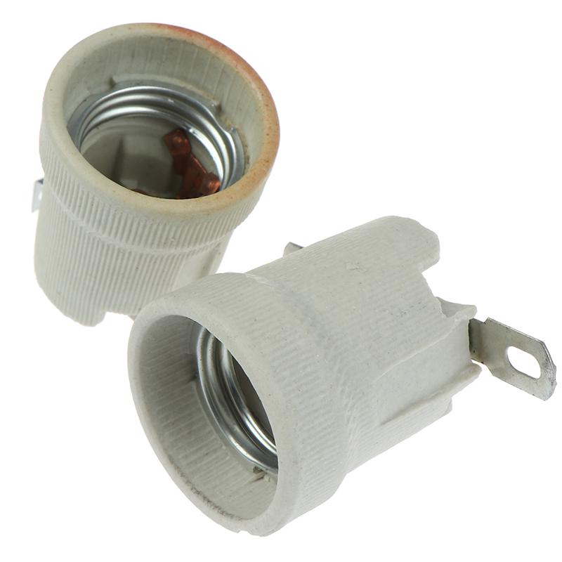 E27 Ceramic Screw Base High Temperature Resist Socket Light Bulb Holder Adapter