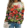 Autumn Winter 3D Digital Printed Round Neck Hoodie for Women Hoodies & Sweatshirts (women’s)