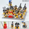 M8141 8142 8143 8144 8149 Medieval Military Soldier King Building Block Minifigures Toy