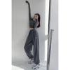 Women High Waist Casual Pants Streetwear Autumn Letters Sweatpants Warm Female Drawstring Trousers