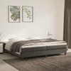 3120791 vidaXL Spring Bed Base Dark Grey 200x200 Cm Velvet