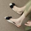 Spring and Summer Footwear Plus Size Sandals with Square Head, Soft Sole and Low Platform Shoes.