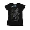Harry Potter Womens/Ladies Dragon Line Art Cotton T-Shirt