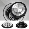 2Pcs Sink Cover Stainless Steel Kitchen Sink Plug Set Pipe Protection Odor-resistant Sink Drain Stopper for Home