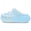 Crush Clog Summer Dream Bubble Sea Salt Exquisite Hole Shoes Unisex White Blue