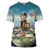 Rock Band Gorillaz Series Print Summer Men's O-Neck T-shirt Casual Short Sleeve Oversized T Shirts Fashion Trend Men Clothing