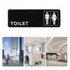 Acrylic Bathroom Directional Sign Waterproof Restroom Label Convenient Installation Toilet Door Signs for Restaurants