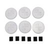6pcs Round Pet Water Fountain Filters Replacements Dog Water Dispensers Filters with Sponges for 7L