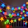 Art Deco Star String Lights, Battery Powered (not Included) 3 Meters 20 LEDs