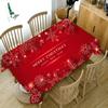 Christmas Printed Tablecloth Home Table Decoration Antifouling Accessories Rectangular Dining Room Coffee Table Tablecloth