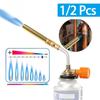 1/2Pcs Welding Gas Burner Flame Gas Torch Flame Gun Blowtorch Cooking Soldering Butane Lighter Heating Kitchen Accessories