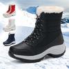 Women Winter Outdoor Warm Snow Boots Chunky Platform Waterproof Non-slip Warm Shoes Woman Boots Plus Size Casual