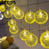 Lemon Slice Lamp String Orange Lamp Indoor Decoration Night Market Camping Atmosphere