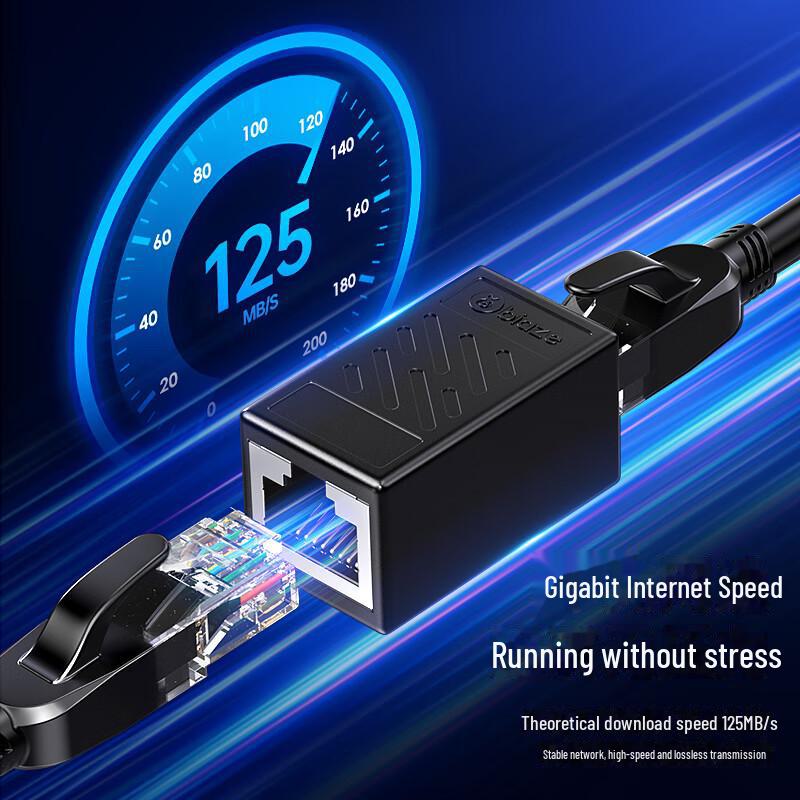 Biaz RJ45 Gigabit Shielded Network Cable Adapter & Extension Connector