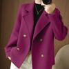 Autumn and Winter Loose Cardigan Coat Short Suit Collar Jacket Temperament Fashion Women's Clothing