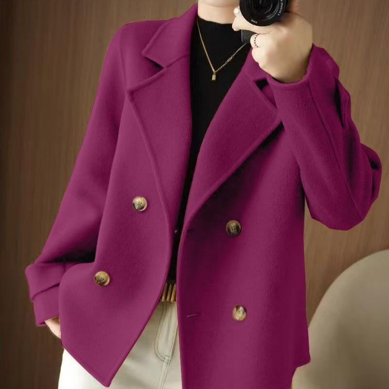 Autumn and Winter Loose Cardigan Coat Short Suit Collar Jacket Temperament Fashion Women's Clothing