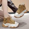 Popular Dad Shoes Women's Autumn and Winter 2025 New Niche High-top Women's Shoes Thick-soled Casual Versatile Sports Shoes