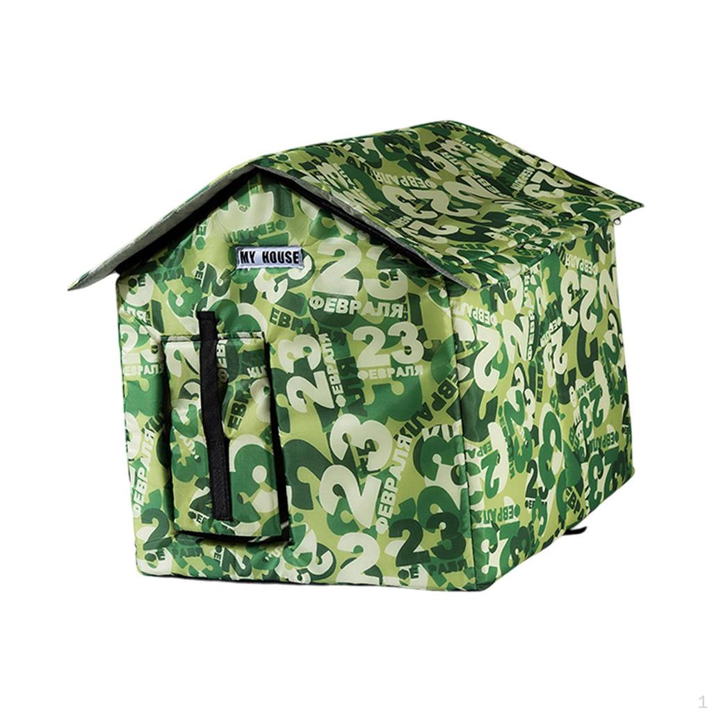 Cat House for Outdoor Cats Homeless Pet Tent Rainproof Cold and Windproof Four Seasons Puppy