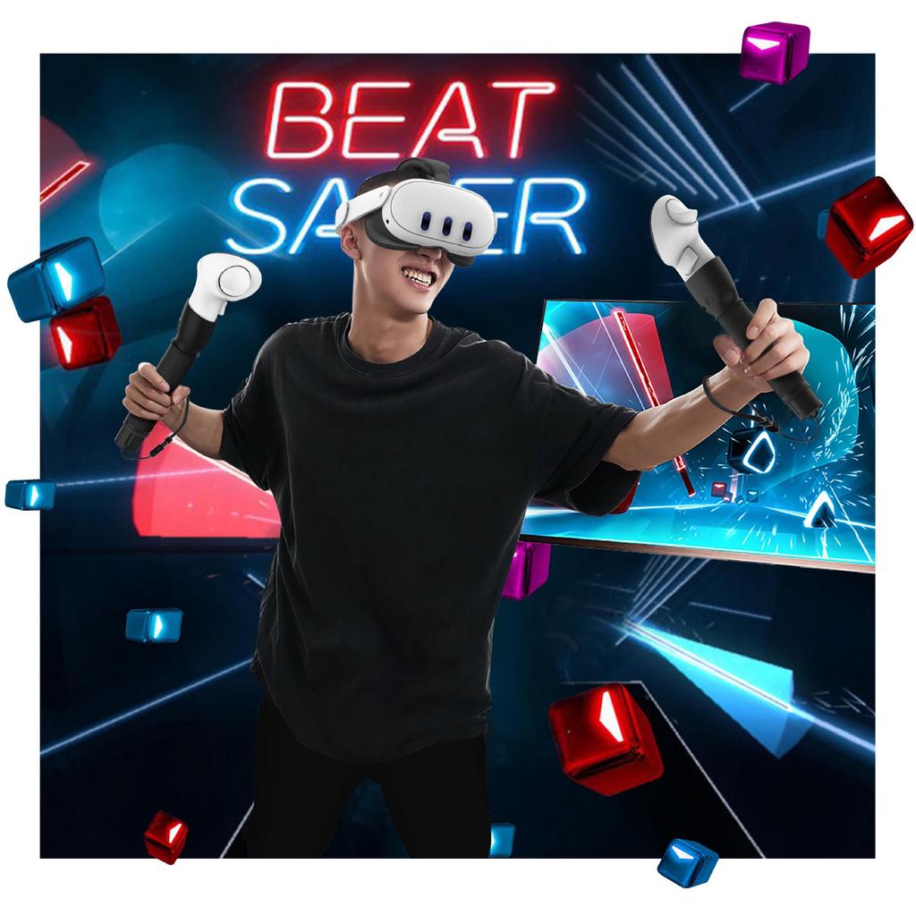 2-Section VR Lightsaber Golf Accessories for MetaQuest 3/Quest 3 Controllers