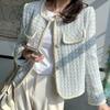 High-quality Temperament Ladies Style Tweed Short Jacket Women Women Autumn Elegant Female Fashion Jacket Coat Woman