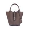 Genuine Leather Women Handbags Designer Small Tote Bag Without Logo First Layer of Cowhide Shoulder Shopping Bag With Silver-tone Padlock