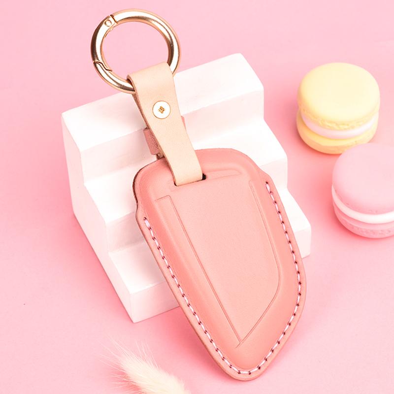 Leather Car Key Case for For BMW 5 Series 520Li New 3 Series X1x3x5x7 7 Series High Grade Leather Case