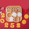 Pressable Biscuits Mold Snake Year Cookie Cutters Biscuits Fondant Cookie Stamps Kitchen Tool Party Supplies