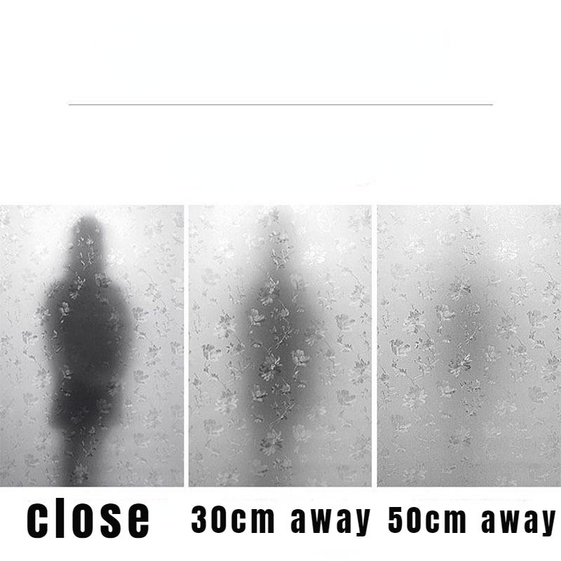 Home Window Frosted Glass Sticker Transparent Opaque Bathroom Bathroom Anti-peep Film Anti-light Stickers