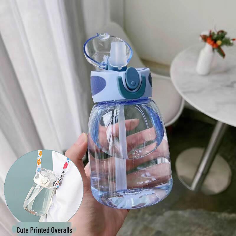 Portable Summer Water Cup with Straw for Women and Children: Cute Design for Students, Pregnant Women, and Adults