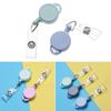 Office Supplies ID Name Card Anti-Lost Clip Stationery Retractable Key Ring Lanyards Badge Holder