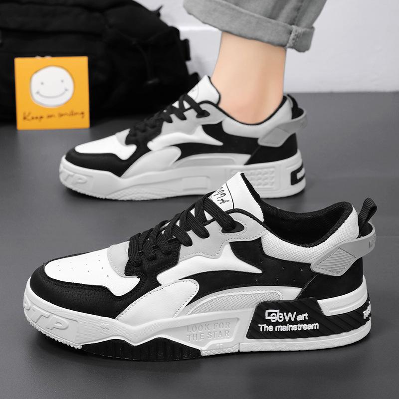 Fashion Men's Shoes Casual Sneakers Men's Comfortable Platform Shoes 2024 Trend Lace Up Vulcanized Shoe White Tennis Trainers Zapatillas