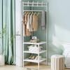 Corner Coat Rack Floor Standing Multi-storey Metal Clothes Hanger Assembled Modern Simplicity Multi-function Storage Racks