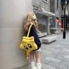 Fashion Kawaii Backpack Cute Female Yellow Star Double Shoulder Bags Y2K Girl Knapsack Students Schoolbags Women's Handbags