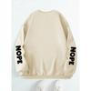 Nope Not Today Cartoon Cat Print Hooded Women Fleece Warm Warm Hoodies Hip Hop Round Neck Hoodie Fashion Casual S-Xxl Tops Woman