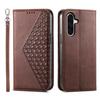 For Samsung Galaxy A17 5G Case Calf Texture PU Leather Wallet Phone Cover with Wrist Strap