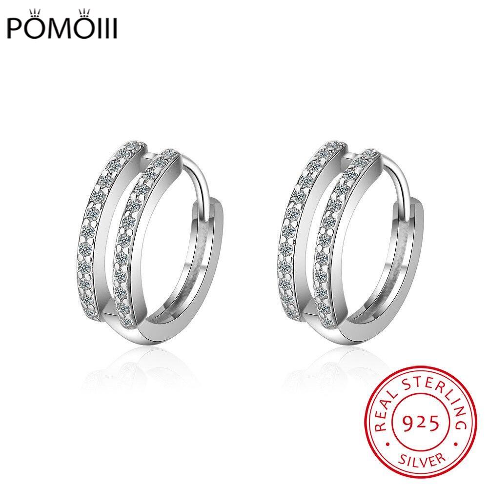 Mini 9mm Huggie Hoop Earring For Women Vermeil 925 Sterling Silver Fine Jewelry Dainty Delicate Small Hoop Earrings