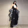 Harajuku Star Print Black Joggers Sweatpants Women Korean Style Basic Wide Leg Sports Pants Oversize Kpop Jogging Pantalon