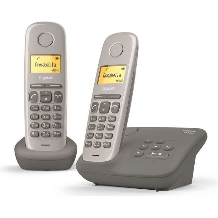 GIGASET Téléphone Fixe A 170 A Duo Umbra