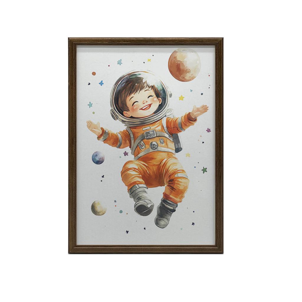 Plakat Mały Kosmonauta Plakat Mały Kosmonauta, 70X100 Cm, Bez Ramy, Płótno Premium Na Blejtramie