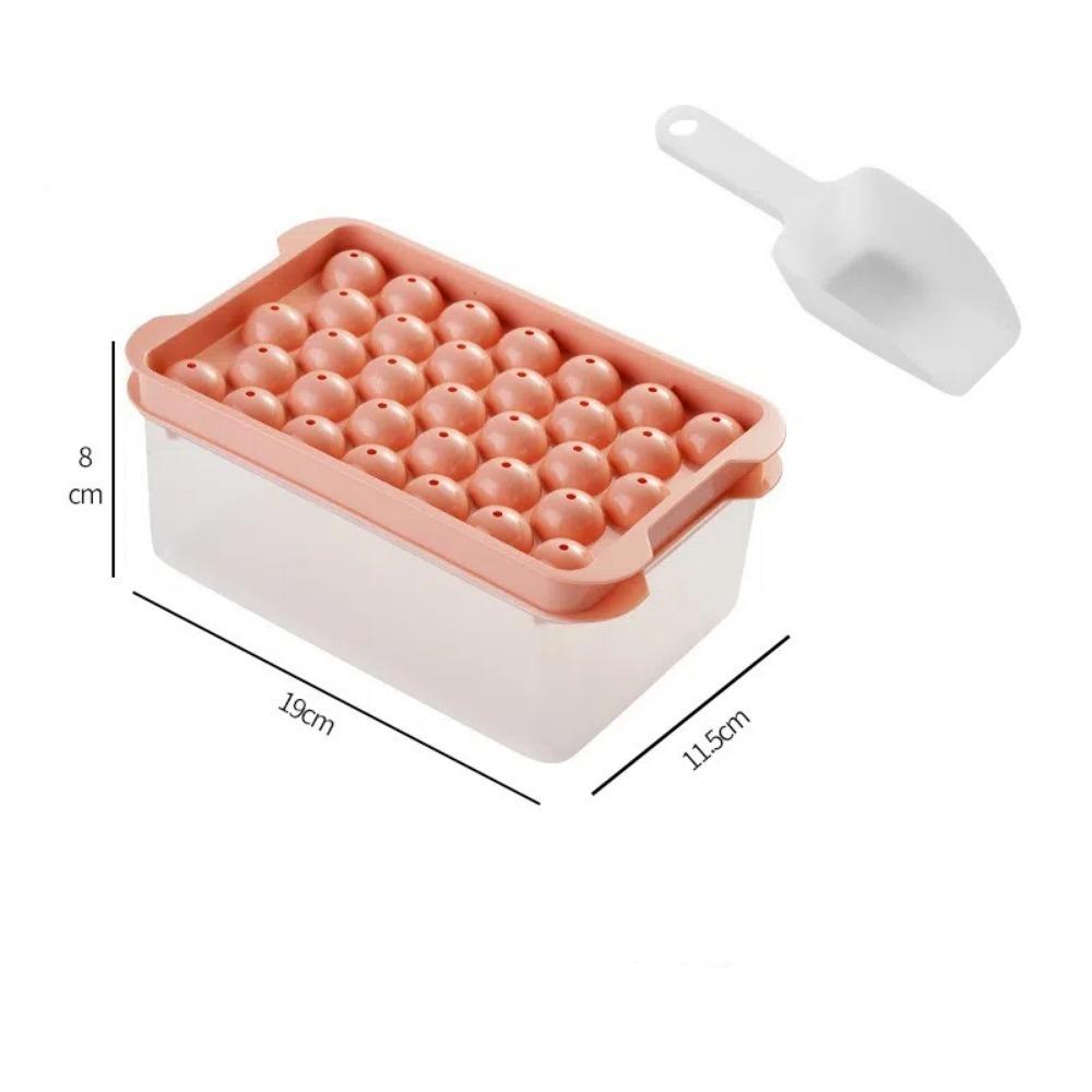 Round Ice Cube Tray Silicone Whiskey Sphere Mold Creative Ice Grid Mold Hockey Ball Maker