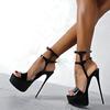 Super High Heels Sandals Party Sexy Dress Shoes Women Thin Heels Platform Pumps Plus Size 34-46