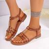 New Retro Sandals Soft Sole Simple and Fashionable Empty Elastic Foot Cover Women's Sandals