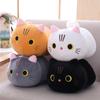 Cute Chubby Cat Plush Doll Soft Cute Cat Rag Doll Children Soothing Cylinder Throw Pillow Birthday Gift