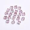Crafts Beads for Jewelry Making Loose Earrings Bracelet Pendants 8mm DIY Part Resin Czech Crystal Cube Square Faceted 20pcs/bag UV Plated