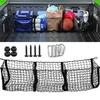 Pickup Truck Trunk Cargo Net with Mounting Accessories 3/4 Pocket Universal Car Auto SUV Truck Bed Organizer Storage Bag